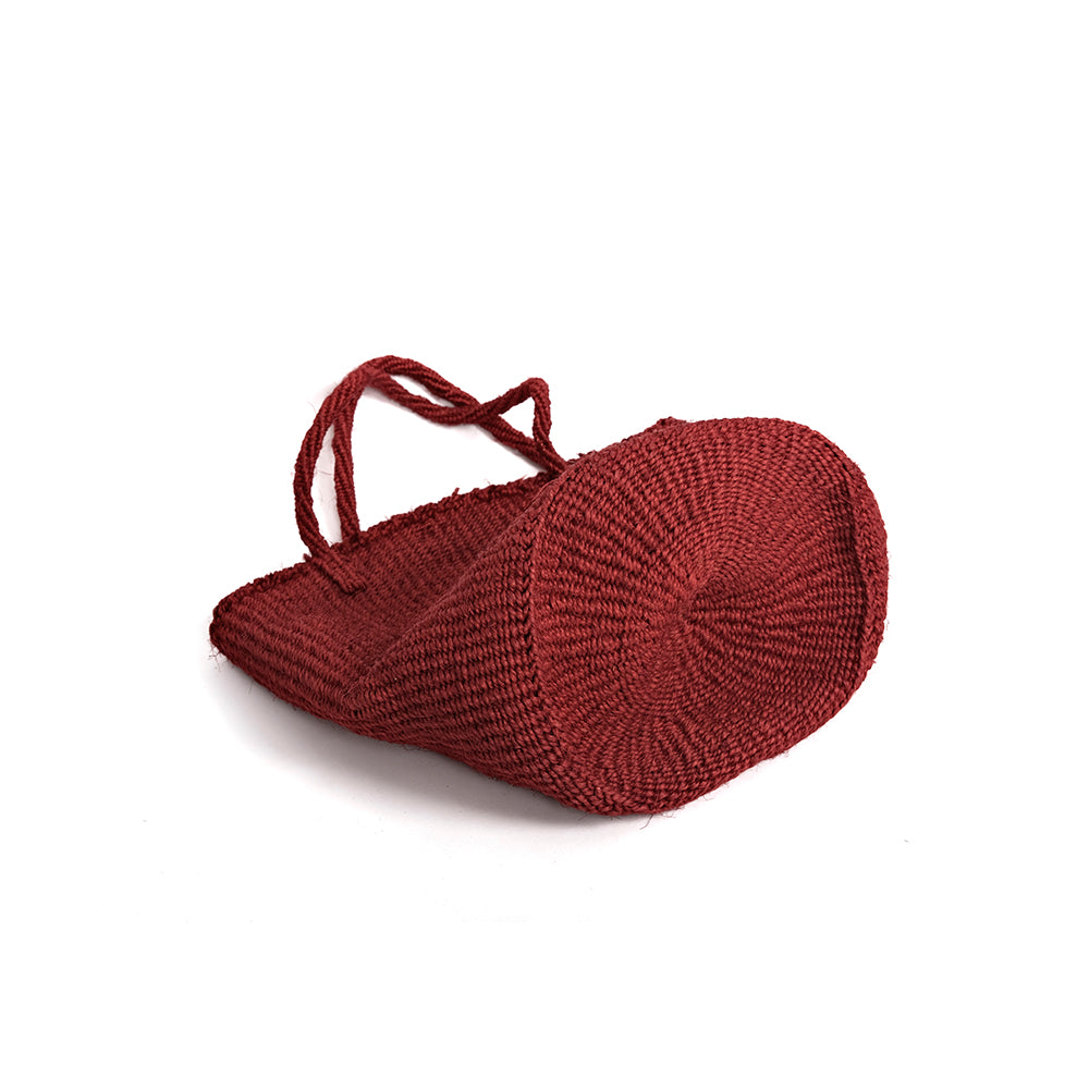 Bakr baobab basket in Madder red