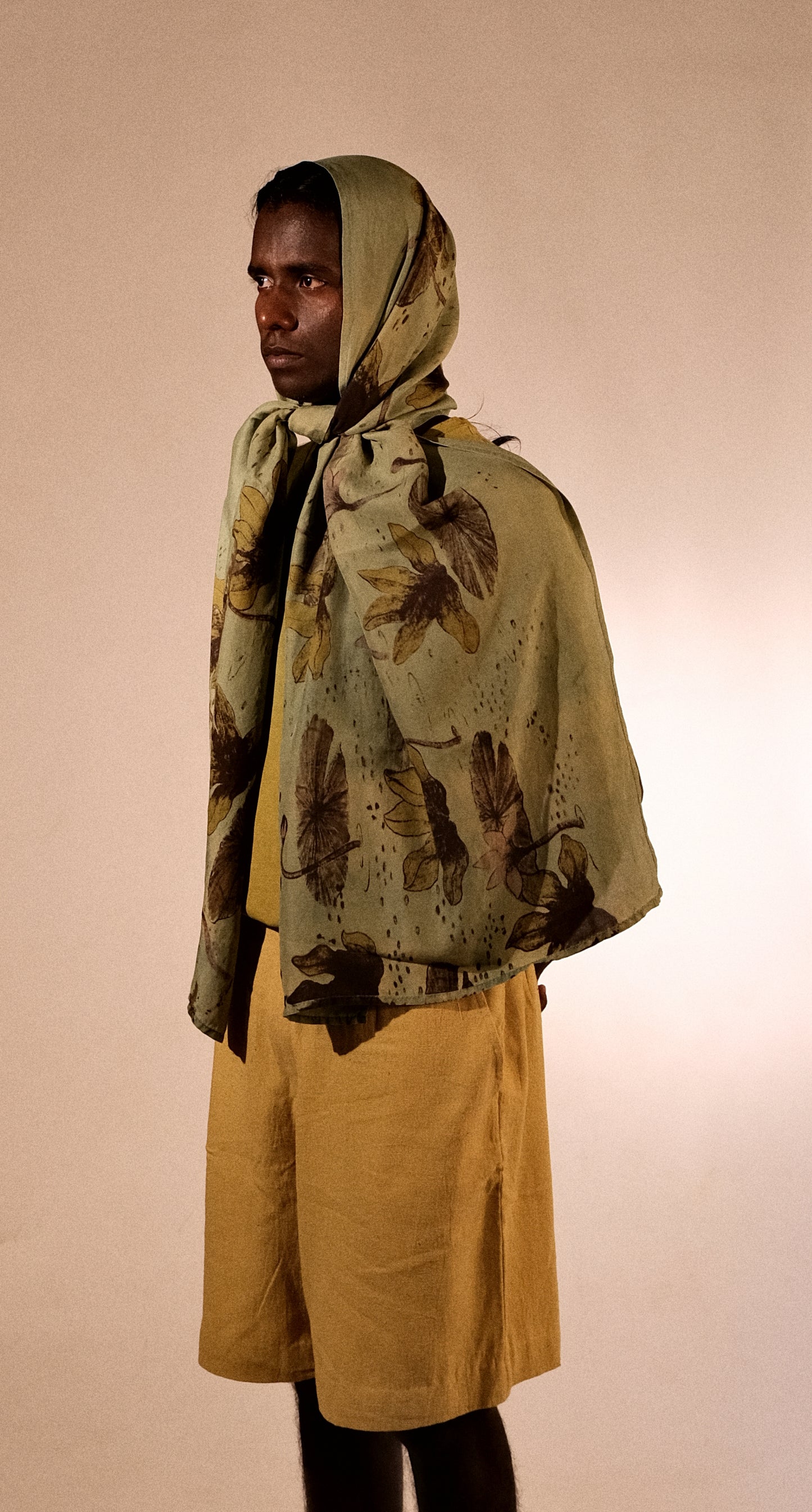 Silk Stole In “Lily pond”
