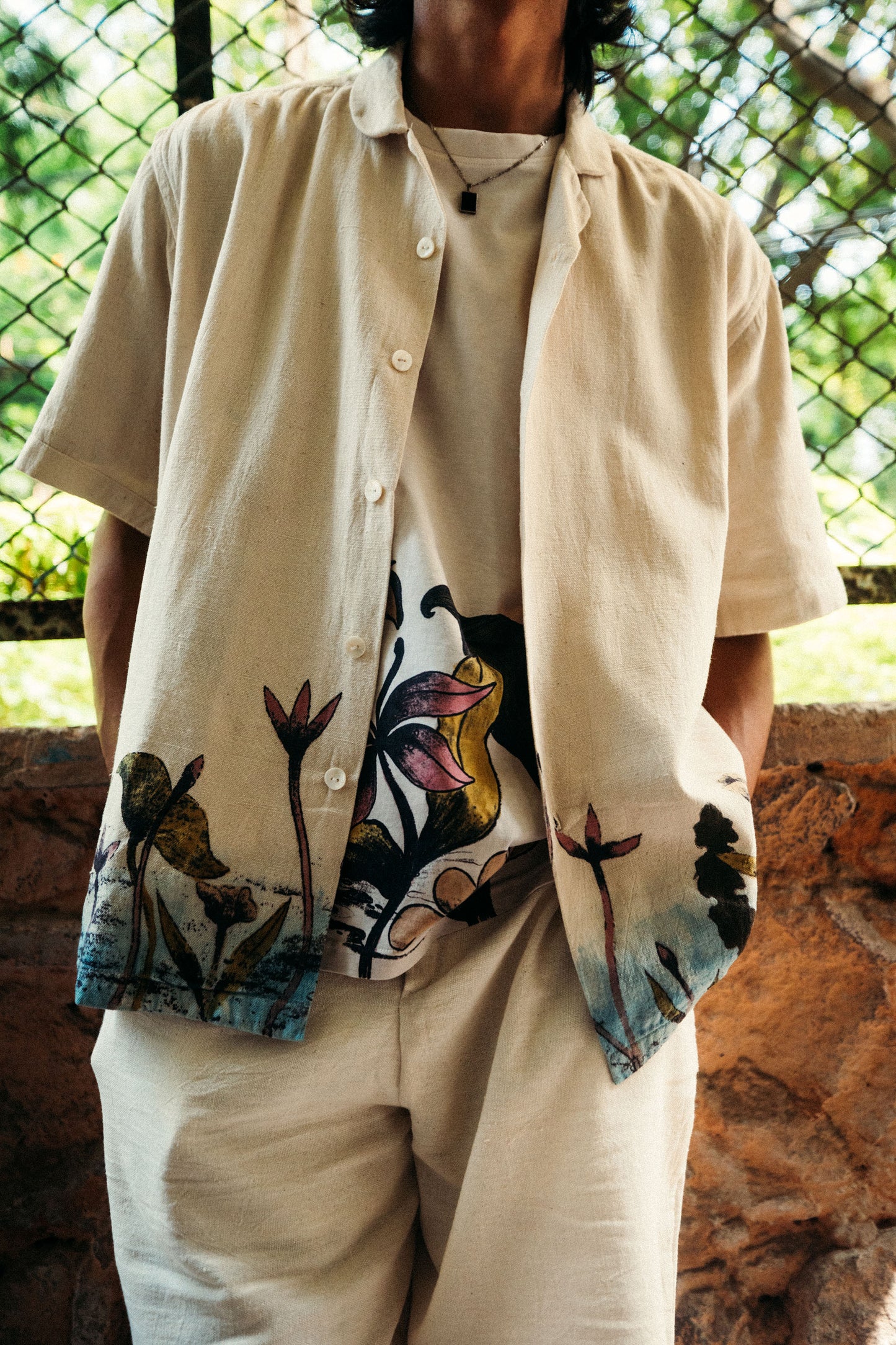 Blossom shirt in Ecru