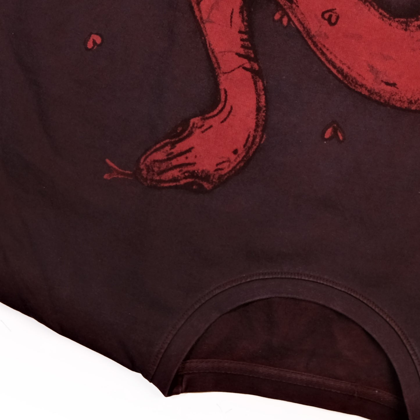 Serpent Crewneck in Purple Blood