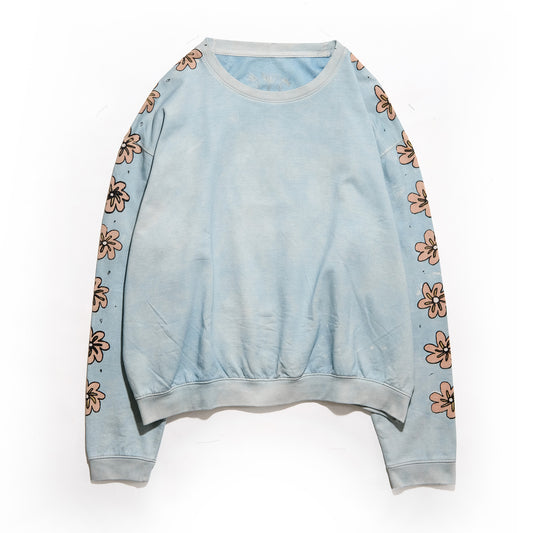 Boulevard crewneck in "Ice Indigo"