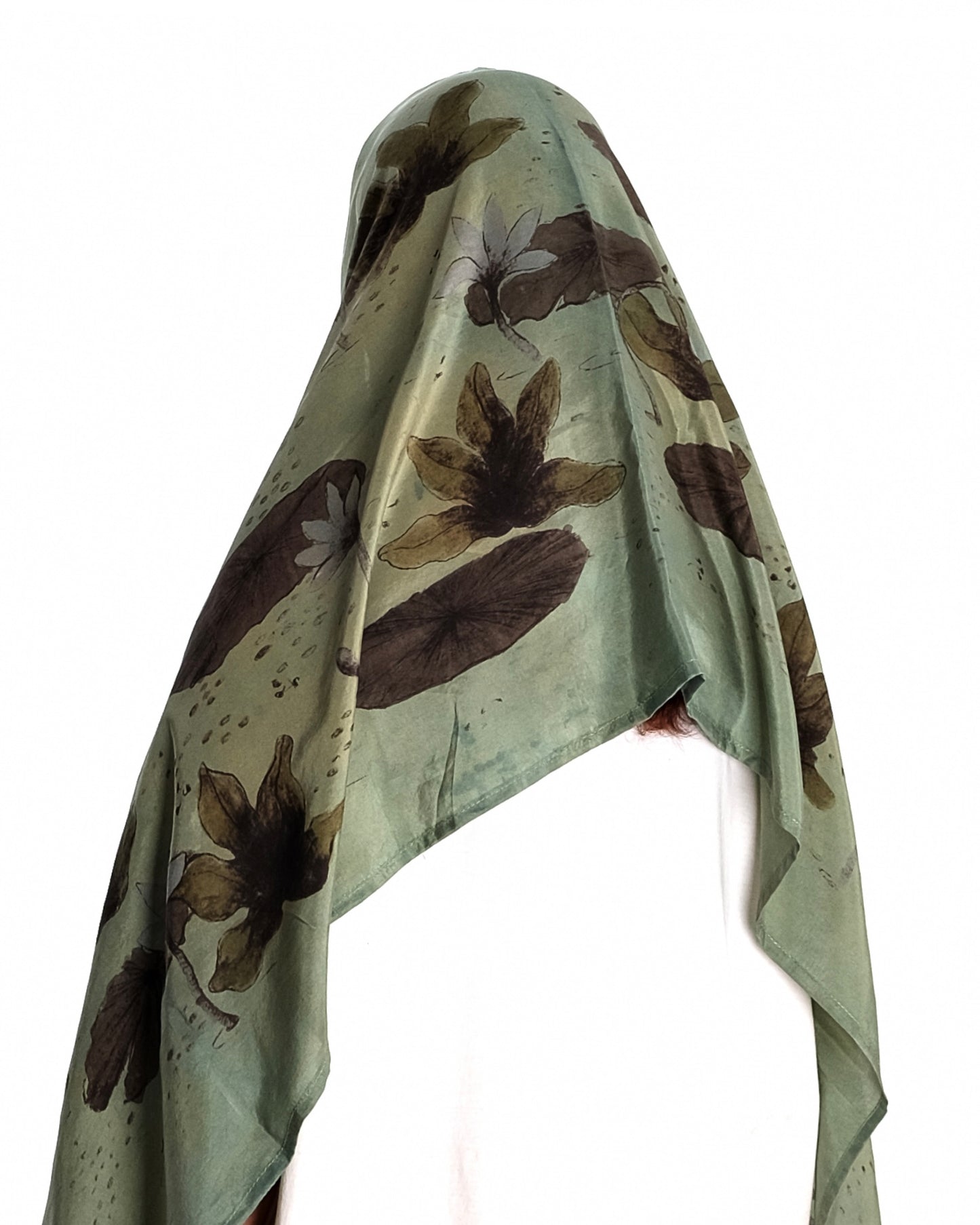 Silk Stole In “Lily pond”