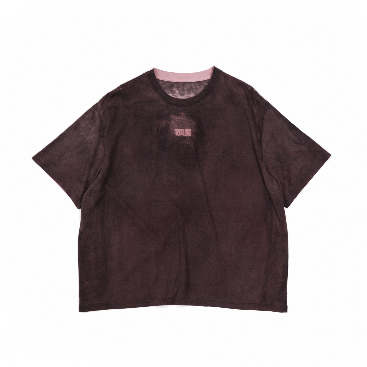 oversized organic cotton t-shirt in rust pink
