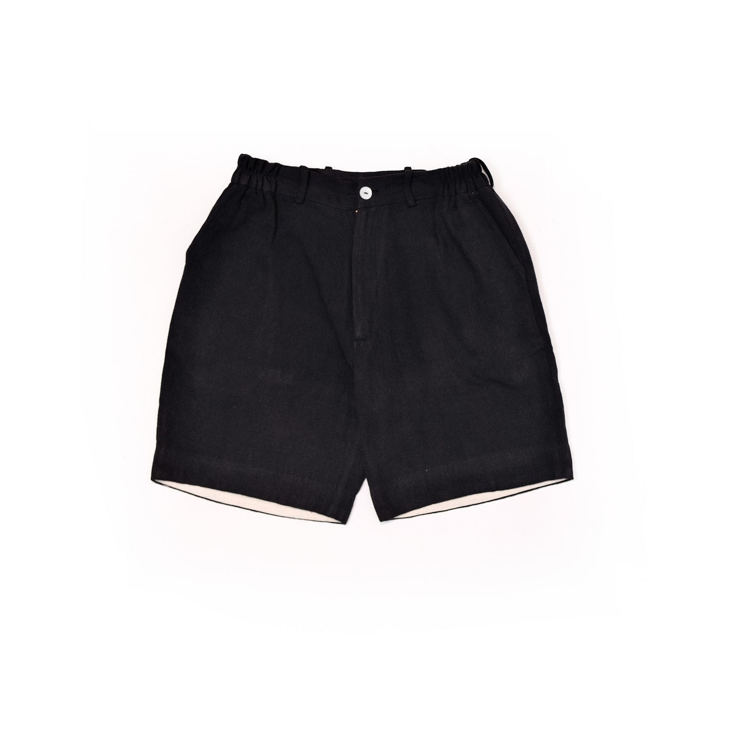 plain unisex shorts in rust black