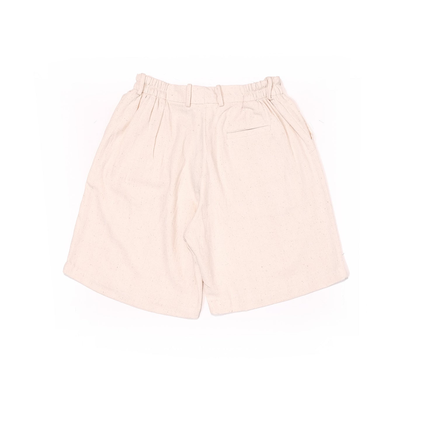 plain unisex shorts in ecru