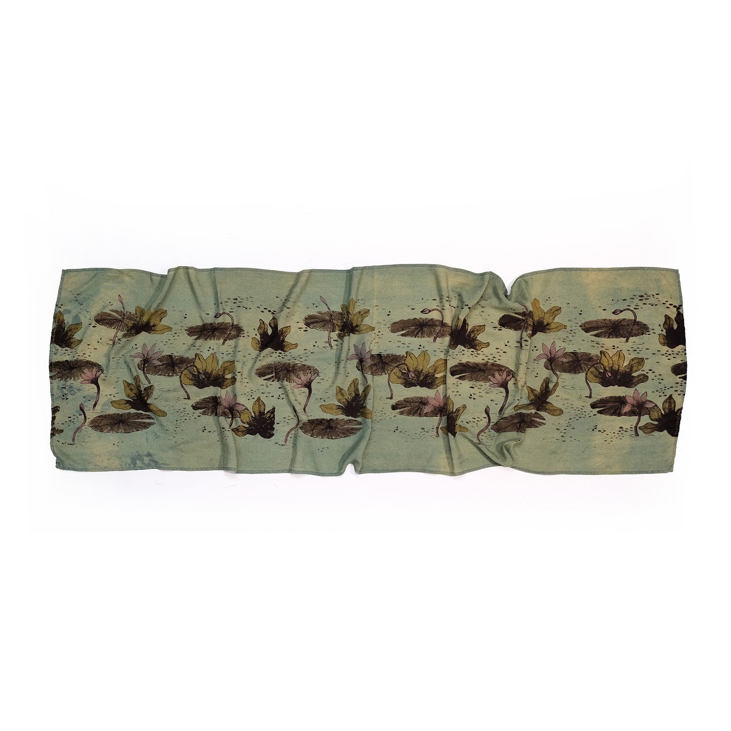 Silk Stole In “Lily pond”