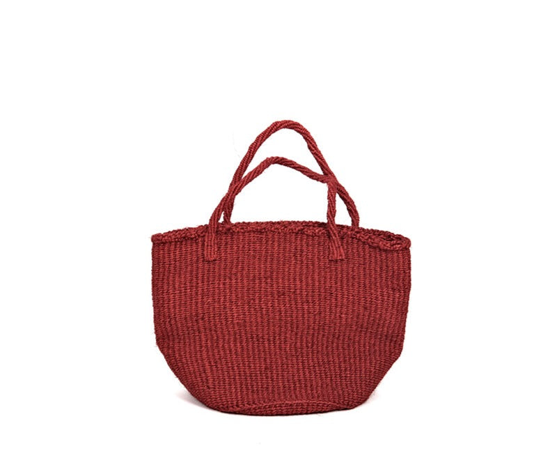 Bakr baobab basket in Madder red