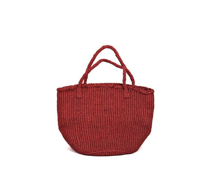 Bakr baobab basket in Madder red