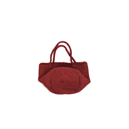 Bakr baobab basket in Madder red