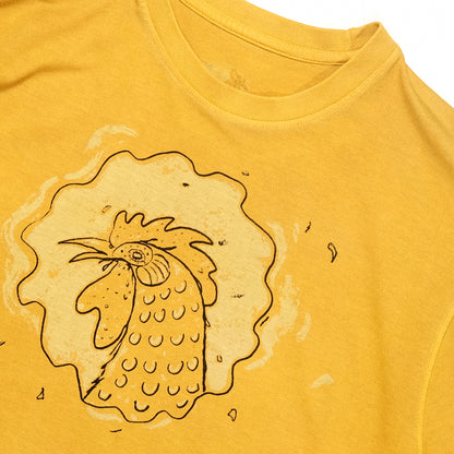 Rooster in Mustard Yellow