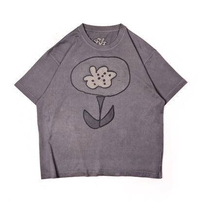 Flower in coal grey