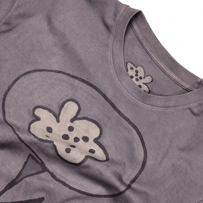 Flower in coal grey