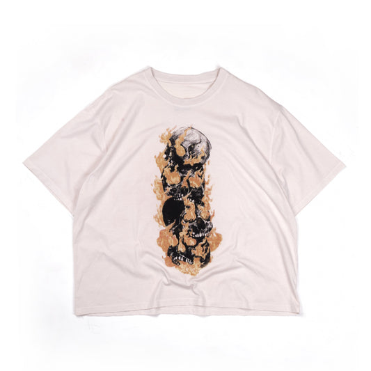 Fire Skull In “ Natural Ecru”