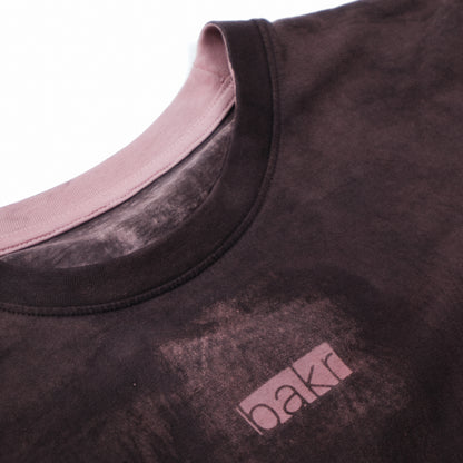 oversized organic cotton t-shirt in rust pink