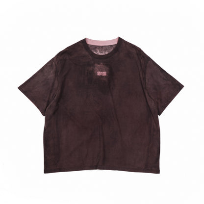 oversized organic cotton t-shirt in rust pink