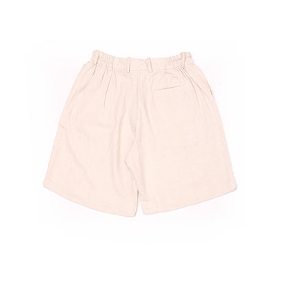 plain unisex shorts in ecru