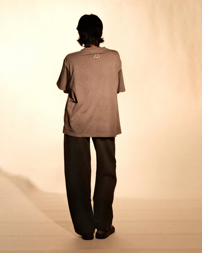 Flower in coal grey