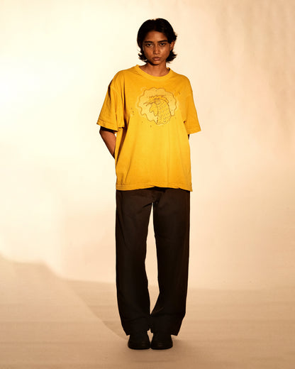 Rooster in Mustard Yellow