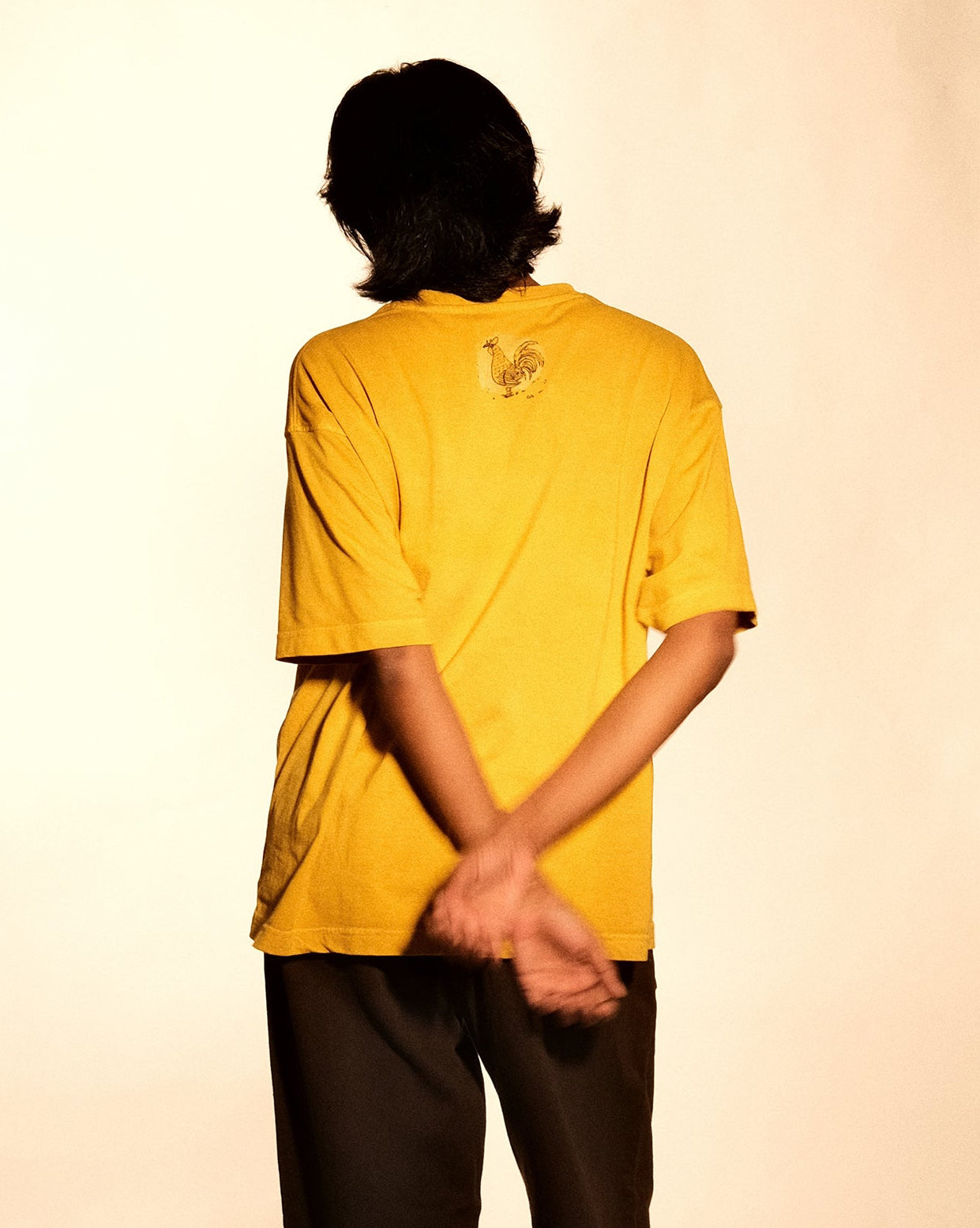Rooster in Mustard Yellow