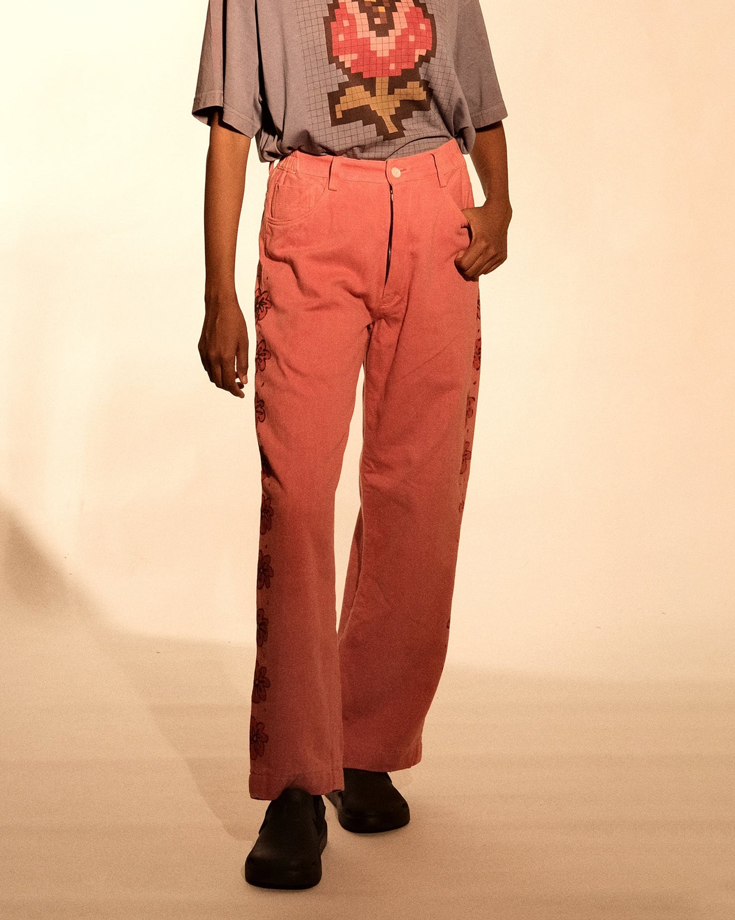 Boulevard Denim in "Mint Pink"